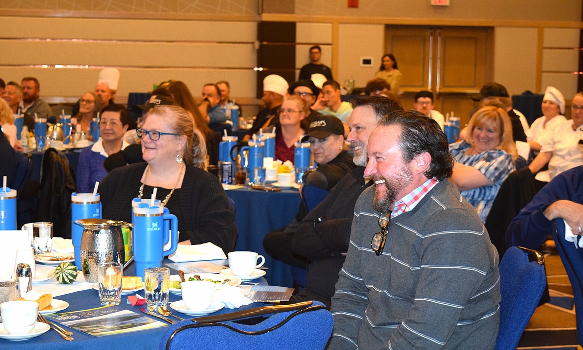 J.J. Jaeger, president of Best Western Plus Coeur d'Alene Inn, shares in the laughter at Thursday's After 5 Luncheon at The Coeur d'Alene Resort.