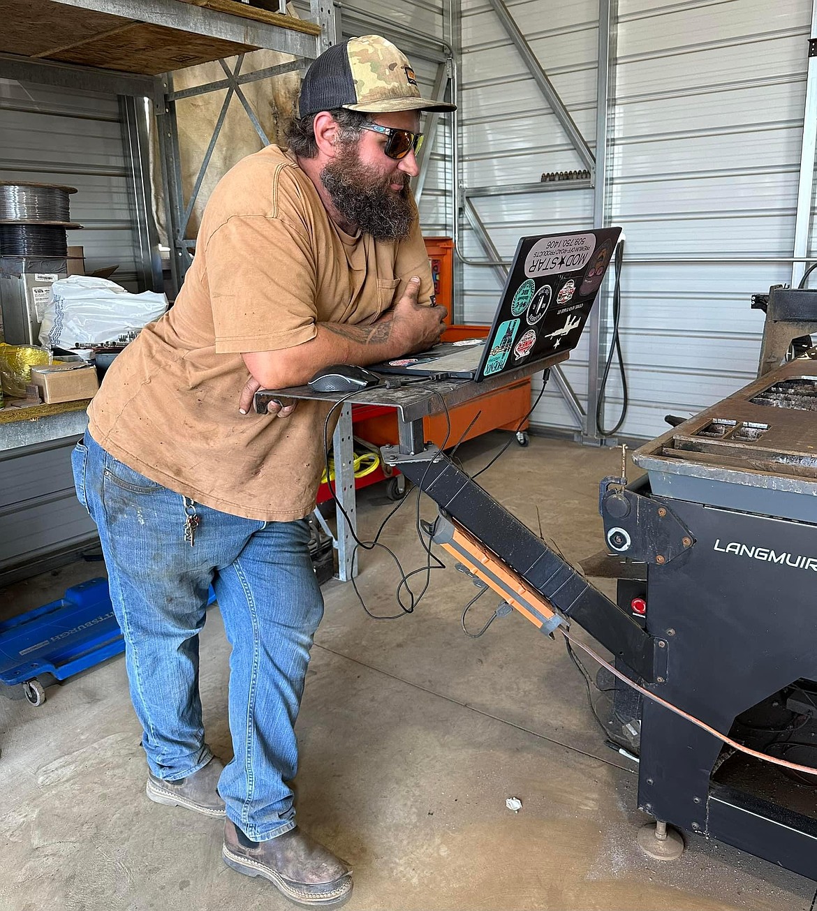 Seth Miner, owner of Miner’s Services LLC, has stepped back from the actually welding after hiring two full-time employees. Now Miner said he focuses on the backend of the business more than the labor.