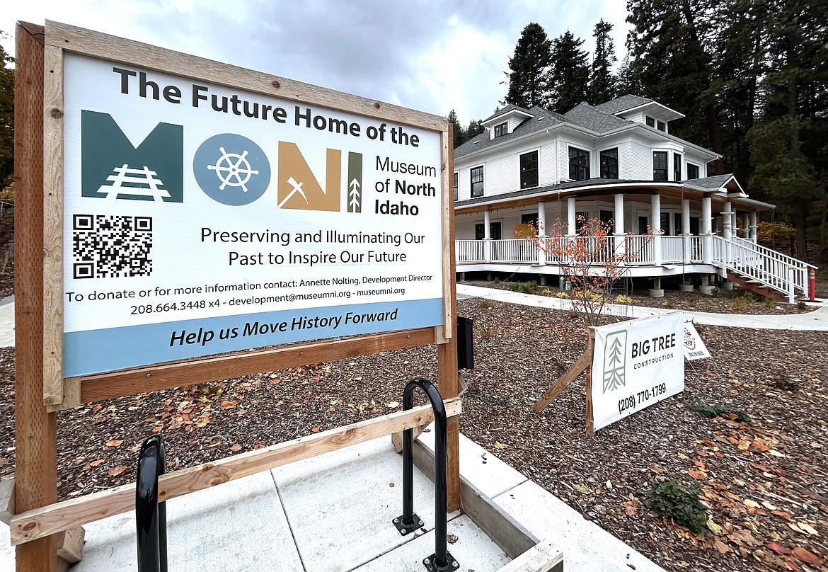 A sign announces the site of the Museum of North Idaho's new home on Monday.