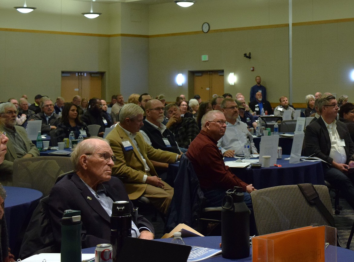 Farmers, ranchers, business people and politicians, among others, gathered at Big Bend Community College Tuesday for the Columbia Basin Development League's 60th Annual Conference.