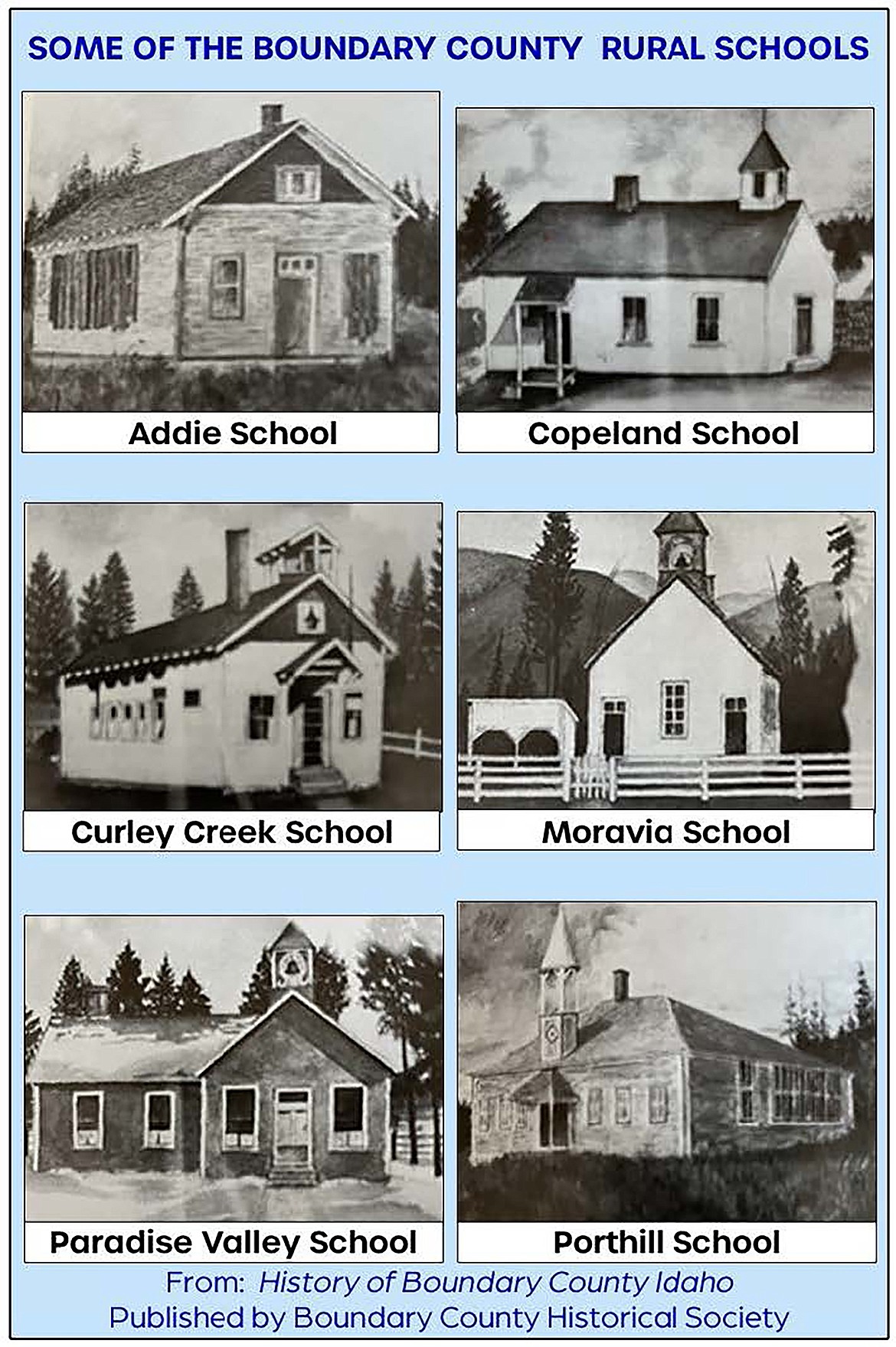 A view of some of Boundary County's rural schools.