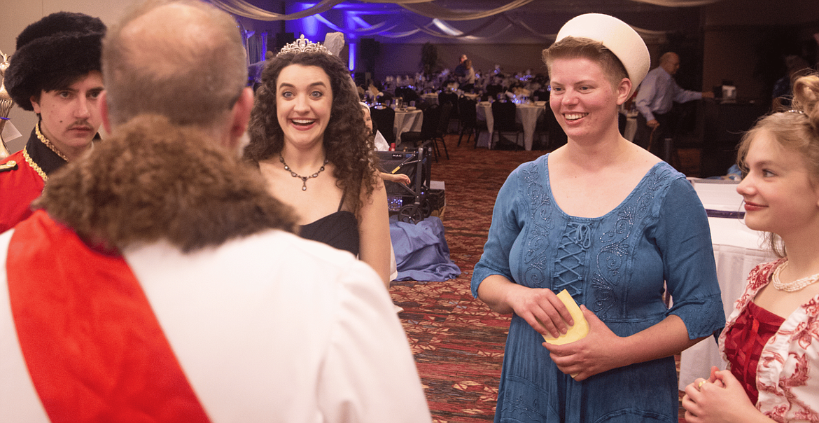 From left, David Eldridge, Chuck Ethridge, Melody Munitz, Ashley Tetzlaff and Magnolia Burke enjoy Coeur d'Alene Summer Theatre's "Night of Musical Splendor," held Sept. 27.