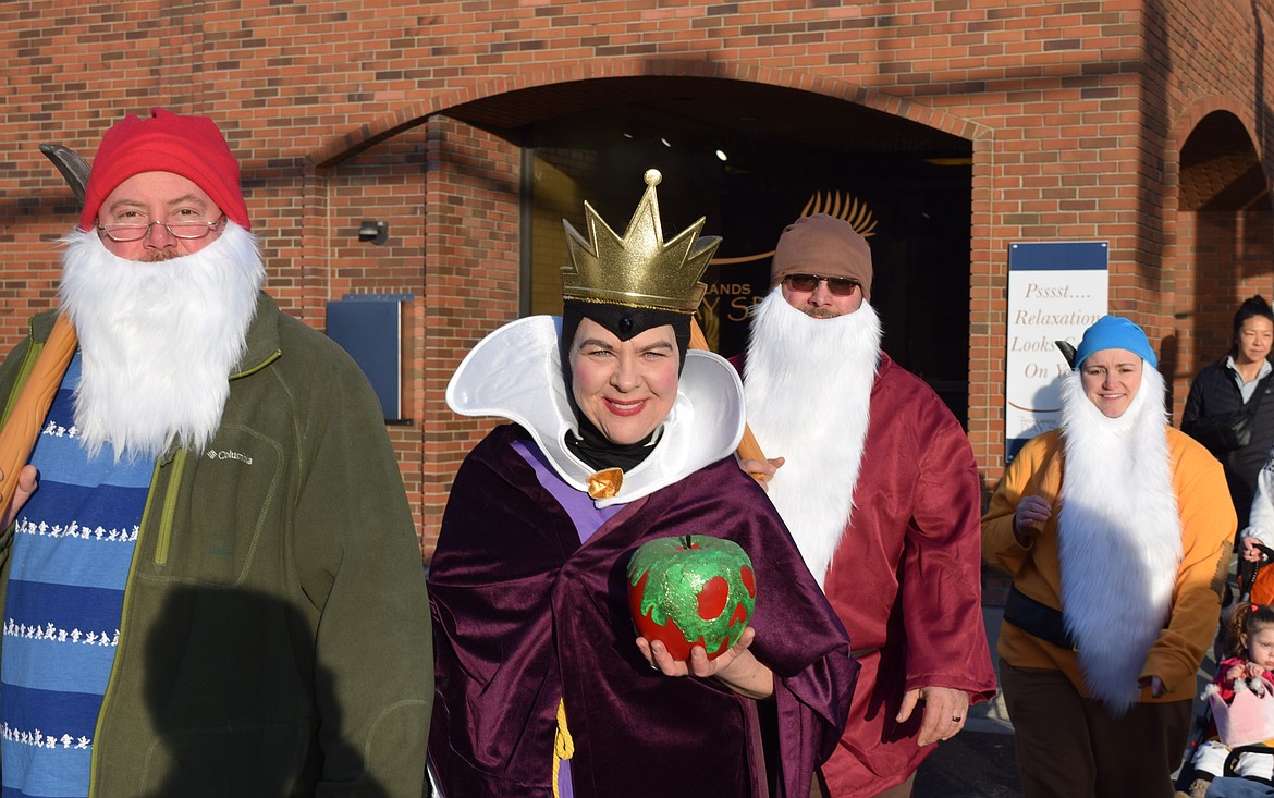 The Ten/6 family, a restaurant in Coeur d'Alene, took to Sherman Ave. as the Evil Queen and the Seven Dwarves from the classic Disney movie "Snow White and the Seven Dwarves."