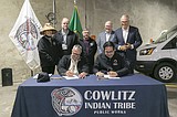Colville, Cowlitz tribes sign MOUs with WA Dept. Of Commerce