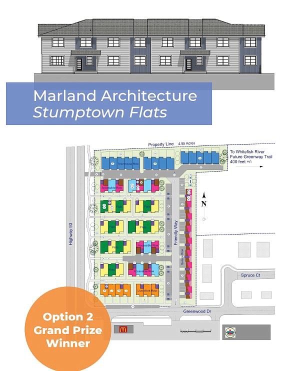 Marland Architecture won the grand prize for the second option in Shelter WF's housing design competition with a design called Stumptown Flats which aims to offer flexible ownership and rental options. (Photo provided)