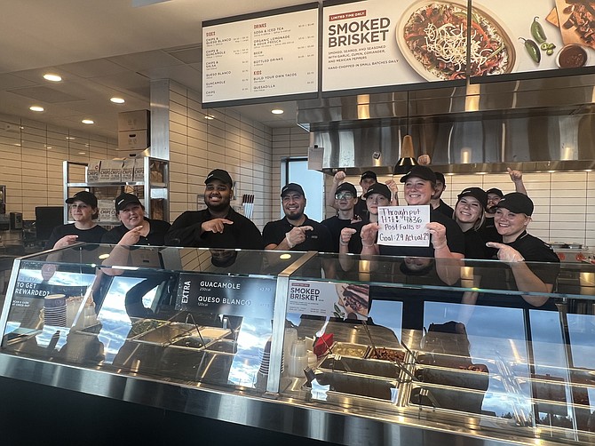 The Chipotle crew in Post Falls.