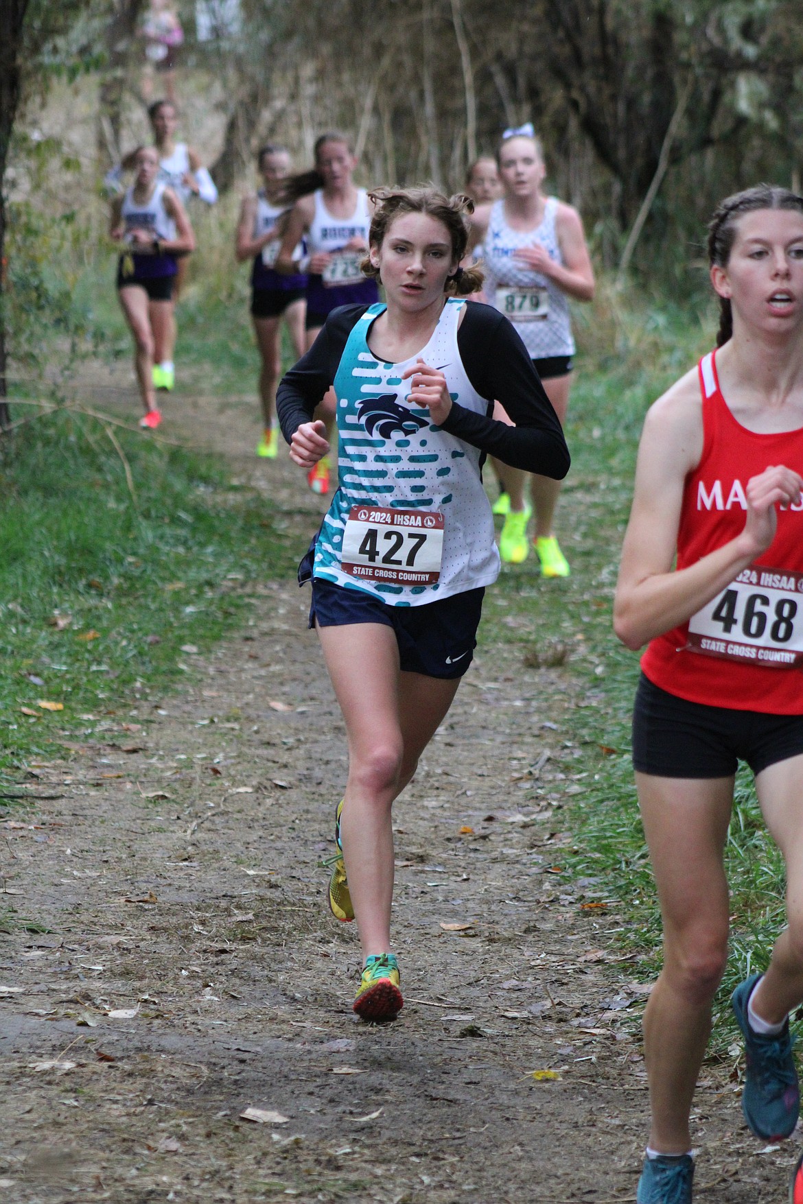 Courtesy photo
Lake City High senior Hazel Kunkel competes in the state 6A cross country meet at Eagle Island State Park last Saturday. Kunkel was named District 1 female Runner of the Year earlier this week.