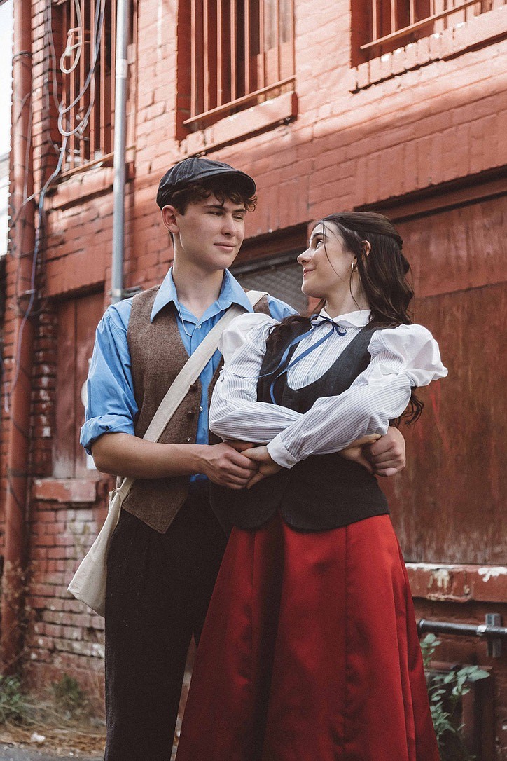 CYT North Idaho student Bren Altenbach as Jack Kelly and CYT alum Ashley Cleveland as Katherine Plumber play the leads in "Newsies," which opens Nov. 15 at the Kroc.