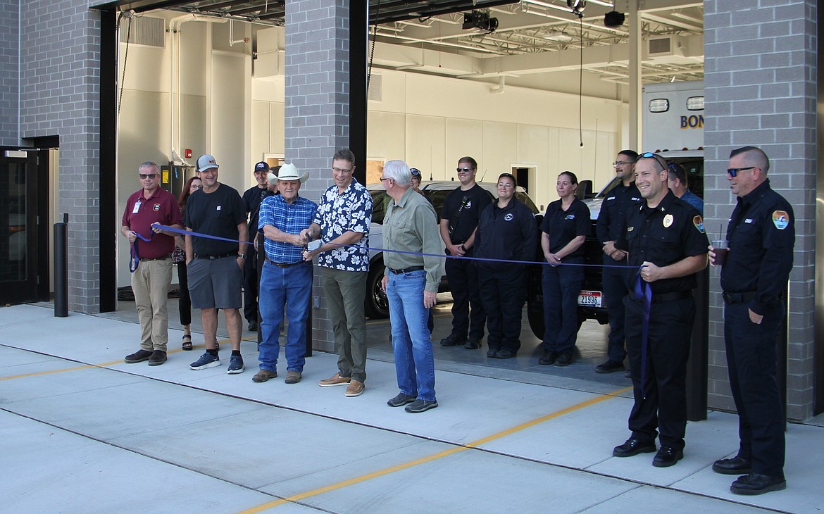 Bonner County Commissioners celebrate the opening of the new Bonner County EMS building on Sept. 6. Friday, commissioners passed an emergency loan to keep Bonner County EMS afloat.