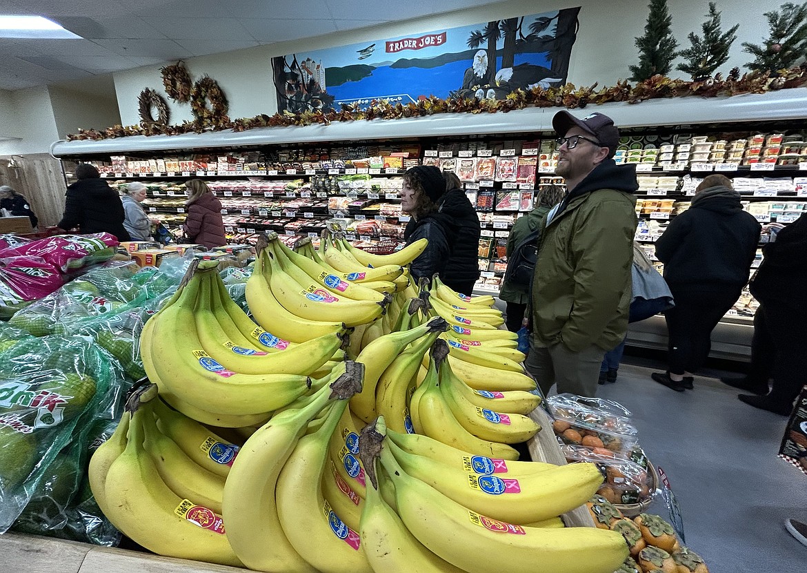 Customers check out the new Trader Joe's in Coeur d'Alene on Tuesday.