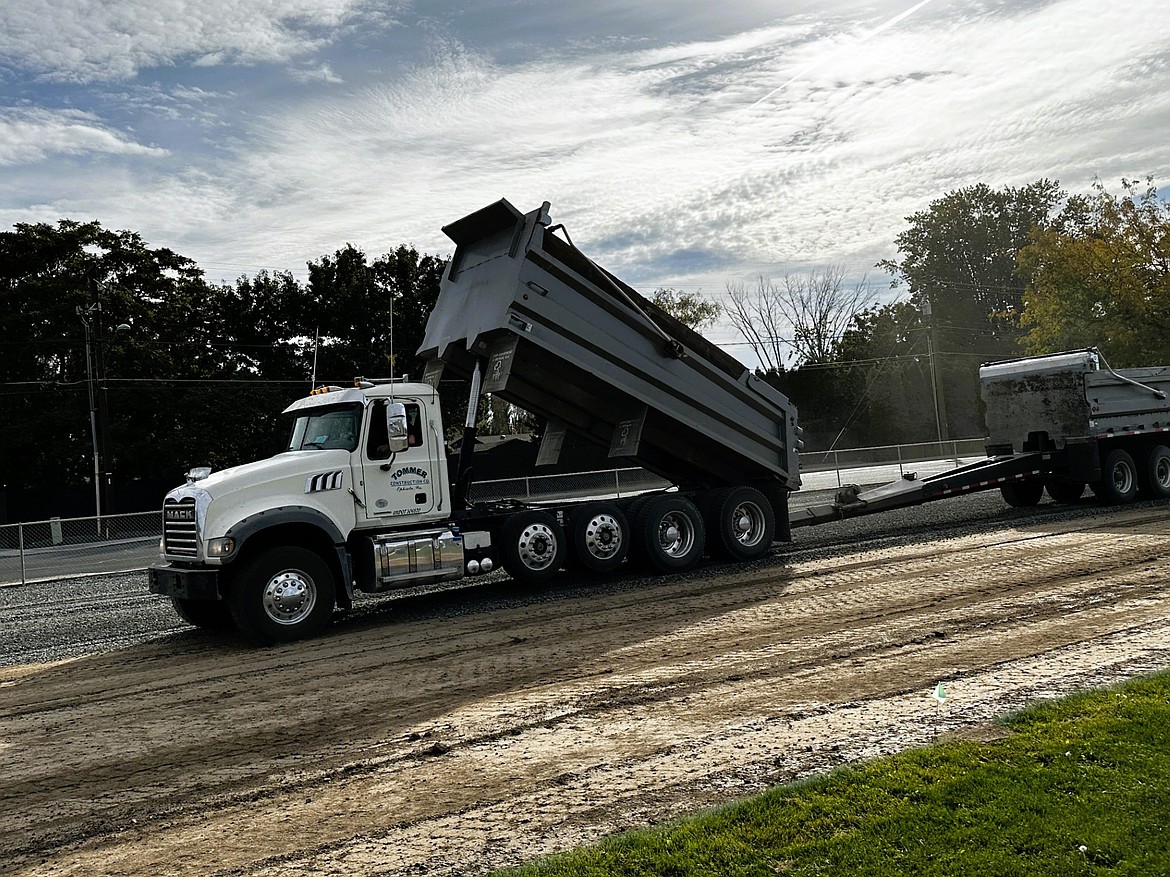 Tommer Construction provided 600 tons of gravel to complete the new parking surface at the Ephrata High School softball and soccer complex.