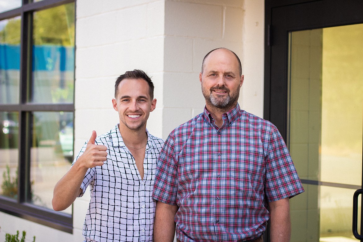 Jake Kraft (left) and Eric Rude of Boost Espresso.