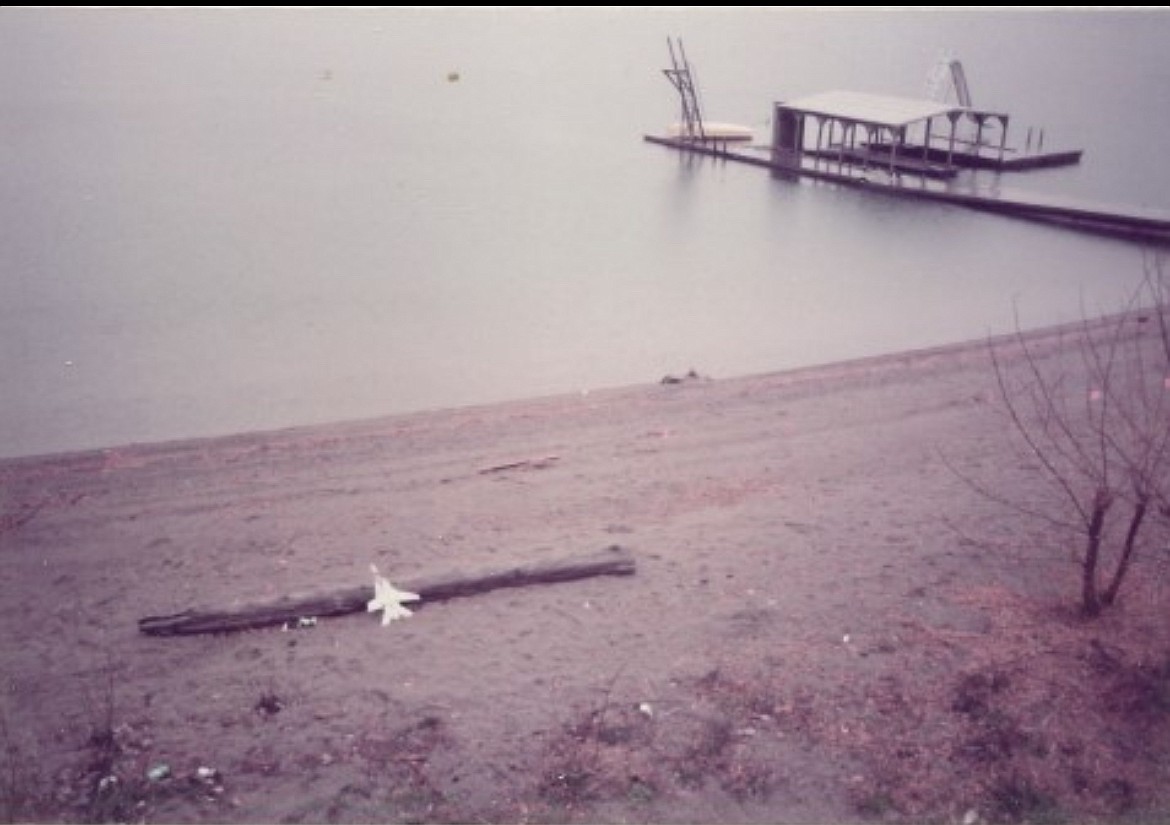 Photo from the KCSO case file on Ryan Hoeffliger's disappearance shows the dock on Hayden Lake where the two-year-old's body was found.