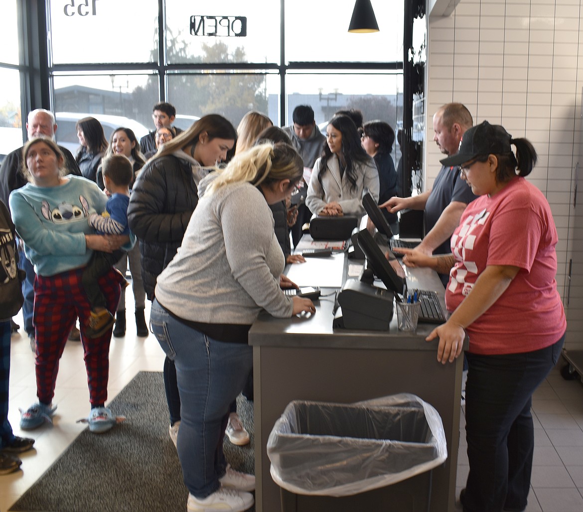 The Pizza Hut in Othello opened Tuesday morning and immediately had lines out the door.