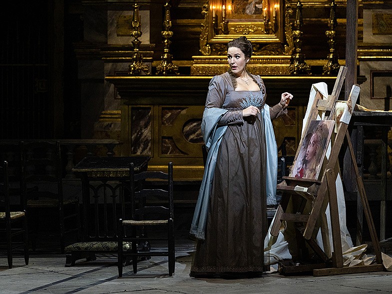 The Metropolitain Opera's production of Giacomo Puccini’s “Tosca” will be livestreamed at the Whitefish Performing Arts Center Nov. 23. (Photo by the Met Opera)