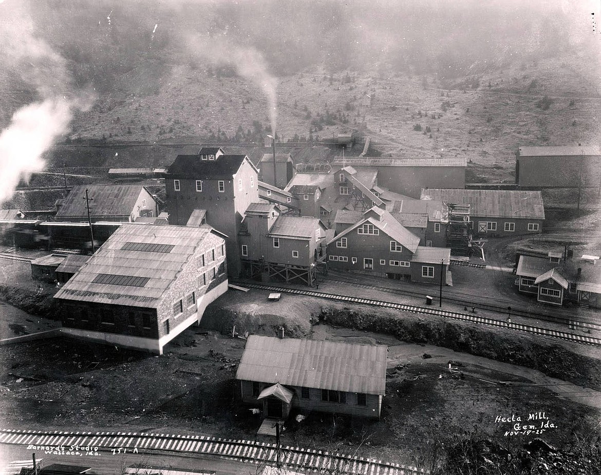 The Hecla Mine Mill in Gem, located in Burke Canyon.