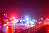 Multi-vehicle accident at River Road, Highway 2