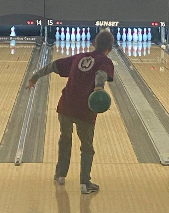 Race Barrett, who placed second in his division for the Sandpoint Monarchs, gets ready to release his ball at the North Regional Bowling tournament this past Saturday.