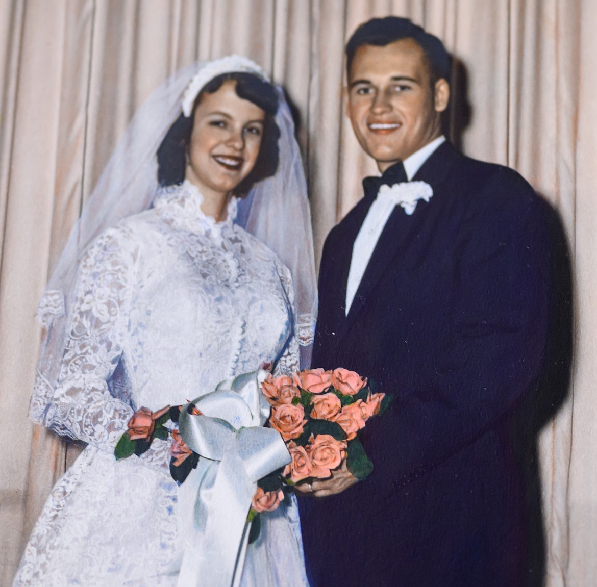 Ralph and Joanne Johnson on their wedding day.