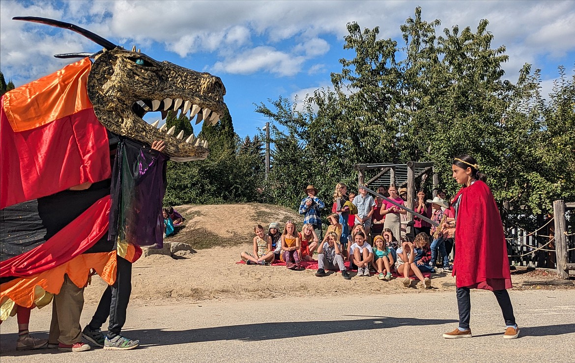 Sandpoint Waldorf students are pictured at the school's Michaelmas program.