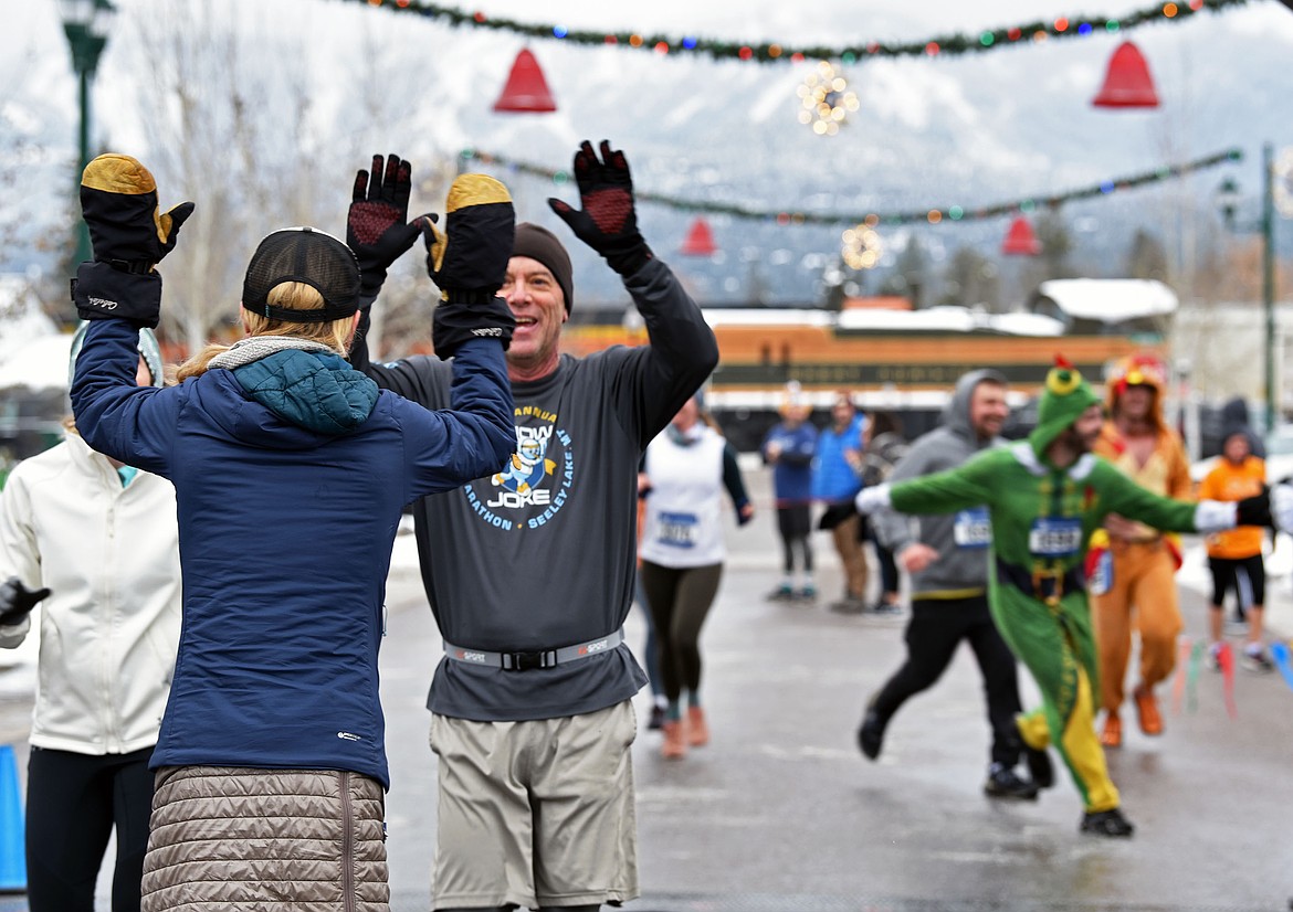 Well over 1,000 people participated in the North Valley Food Bank's 15th Annual Whitefish Turkey Trot on Thursday, Nov. 28. (Kelsey Evans/Whitefish Pilot)