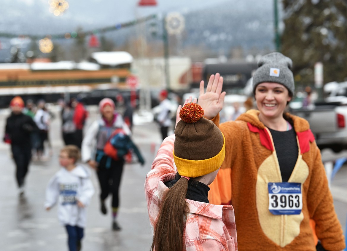 Well over 1,000 people participated in the North Valley Food Bank's 15th Annual Whitefish Turkey Trot on Thursday, Nov. 28. (Kelsey Evans/Whitefish Pilot)