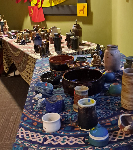 Items made by student artists will be on display and available for purchase Monday through Friday during the North Idaho College Aspiring Artist Club's Christmas Small Works and Ceramics Sale.