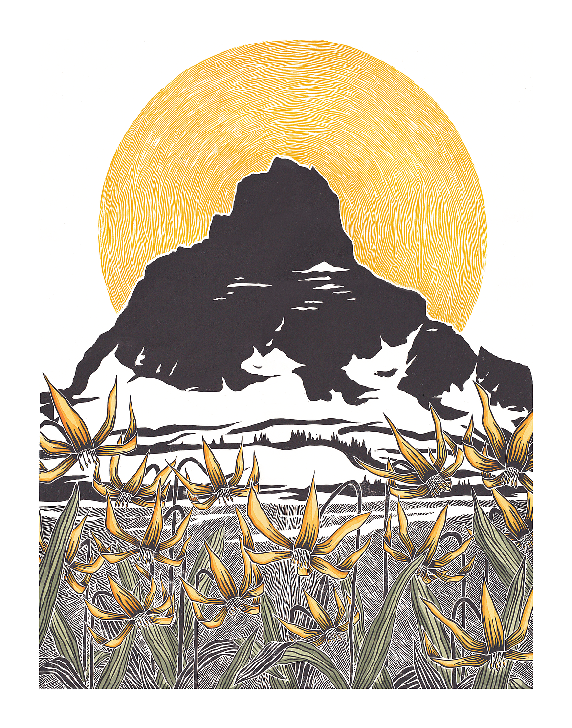 A digitized print of Mount Clements by Tarek Penser of Tarek's Prints. (Courtesy image)