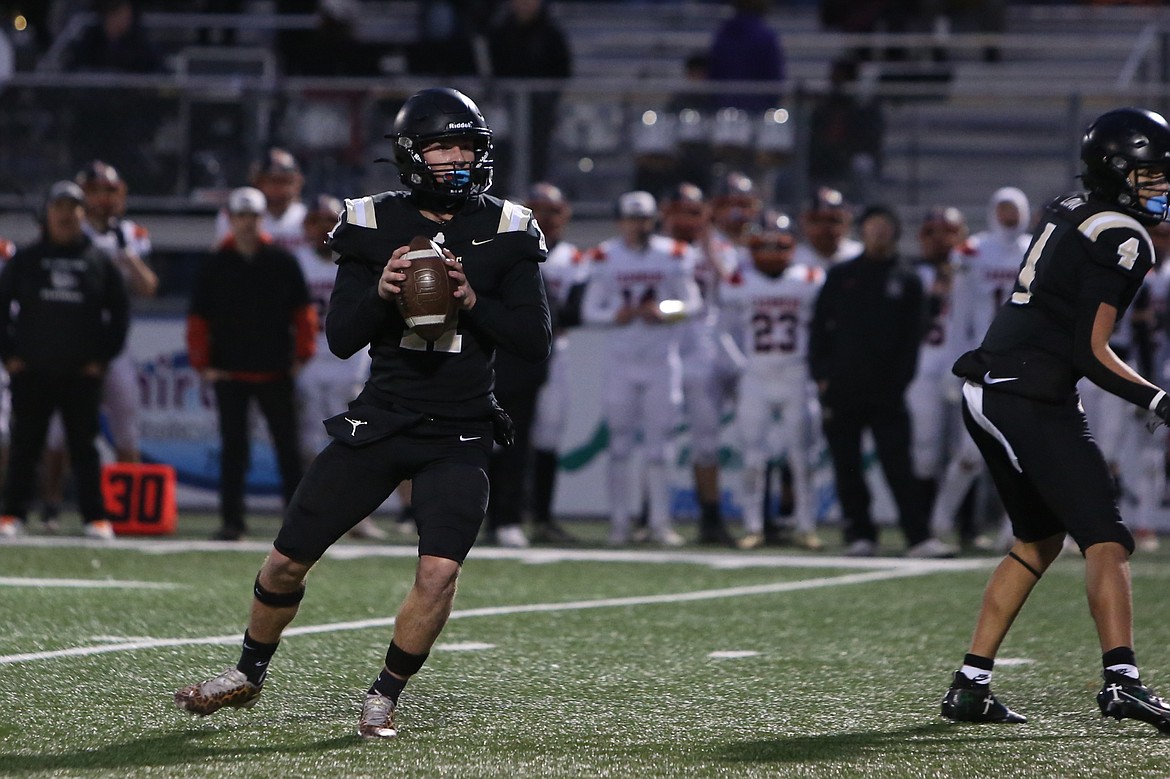 Royal senior Lance Allred, left, earned the South Central Athletic Conference’s Offensive Player of the Year award for the second consecutive season.