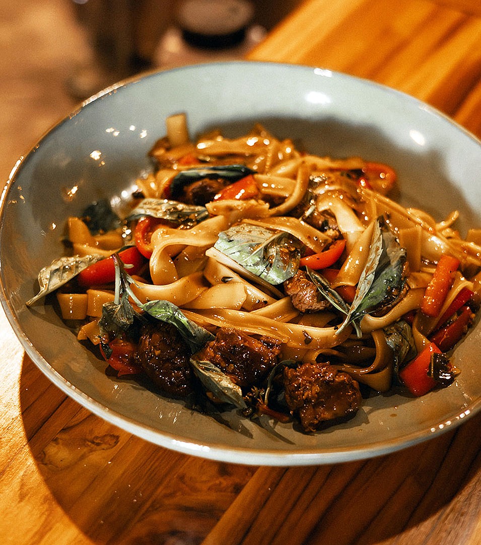 Drunken noodles at Bang Bang Thai. (Photo by Jenna Flare)