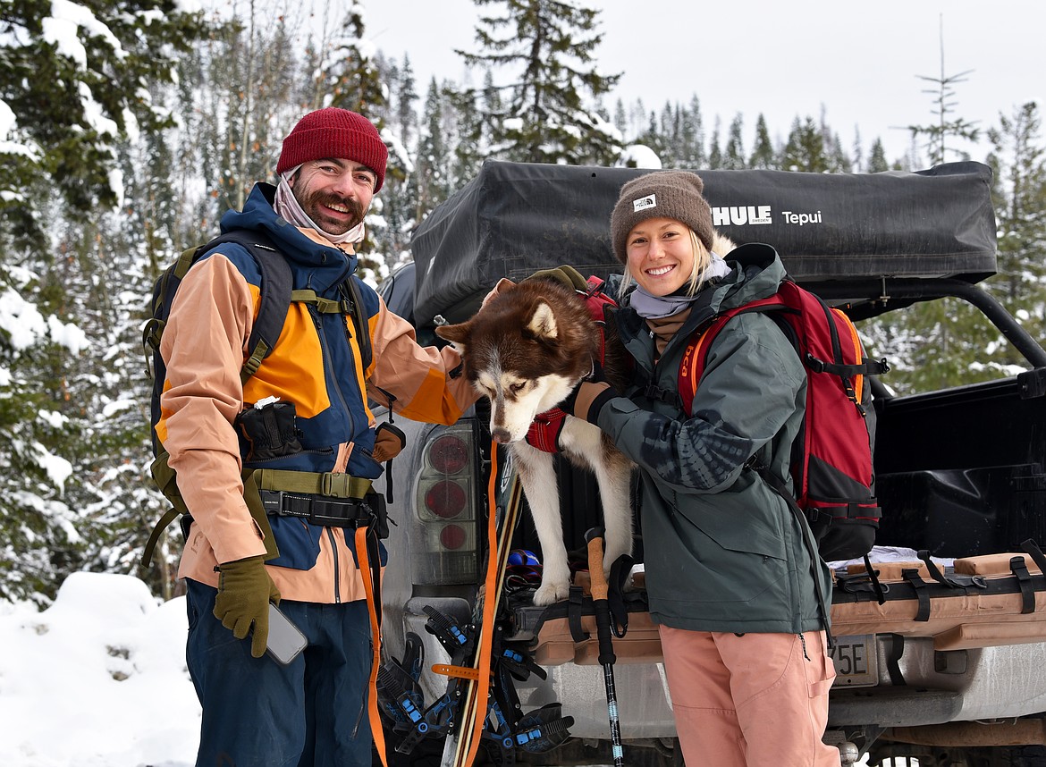 Dogs are happy to join for the uphill venture during Whitefish Mountain Resort's preseason. (Kelsey Evans/Whitefish Pilot)