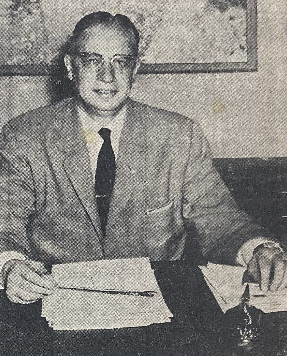 Publisher Burl C. Hagadone is shown in an undated Press photo.