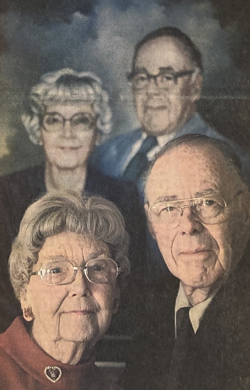 In 1989, A.K. (Ace) and Ellen Walden stand before a portrait to be placed in The Walden House.