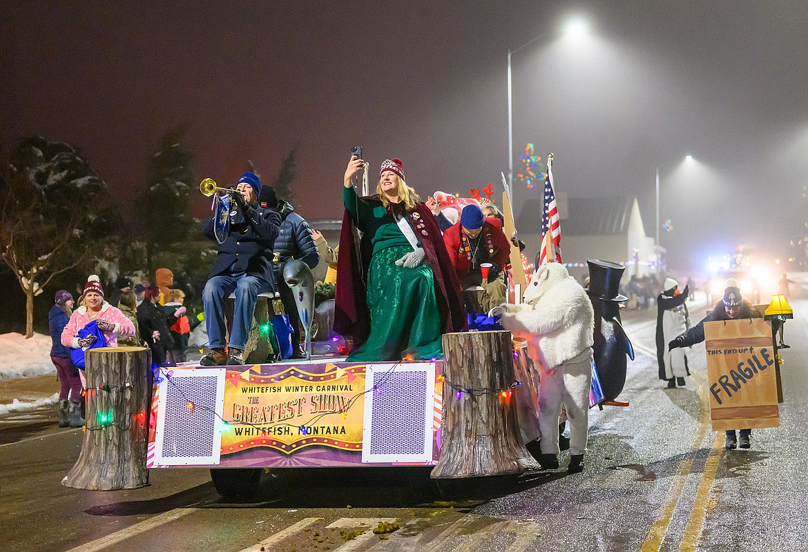 The Whitefish Winter Carnival float.