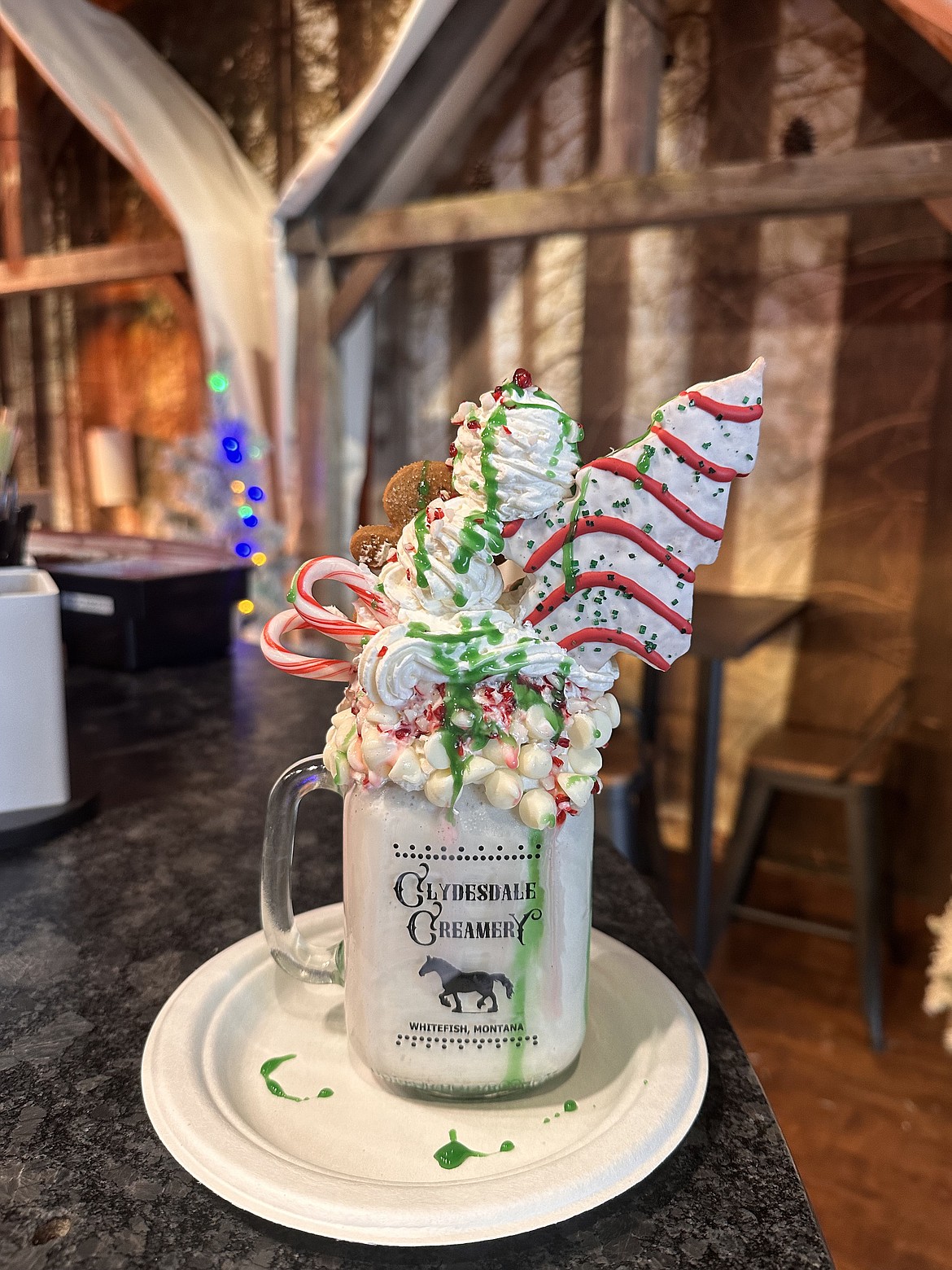 Clydesdale Creamery's Holiday Cheer Shake. (Photo provided)