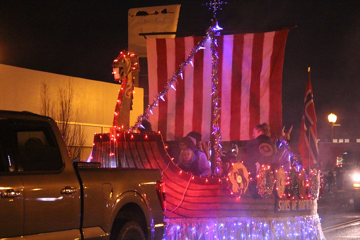 The Sons of Norway bought their longship to the Ag Parade route.