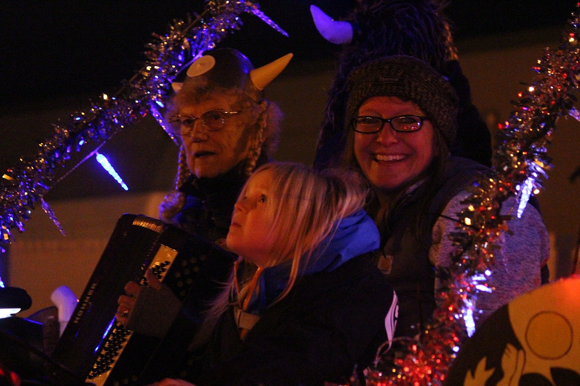 Riders on the Sons of Norway float came dressed for the occasion.