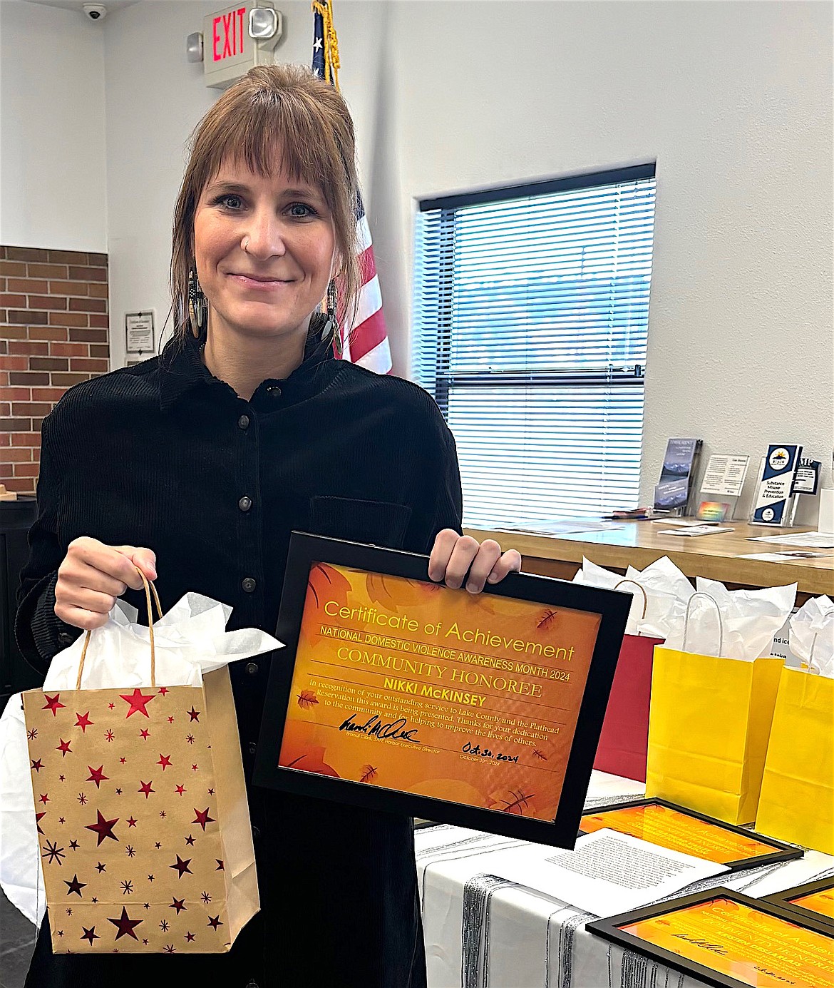 Dr. Nichole McKinsey was among the community members honored by Safe Harbor during National Domestic Violence Awareness Month. (Courtesy photo)