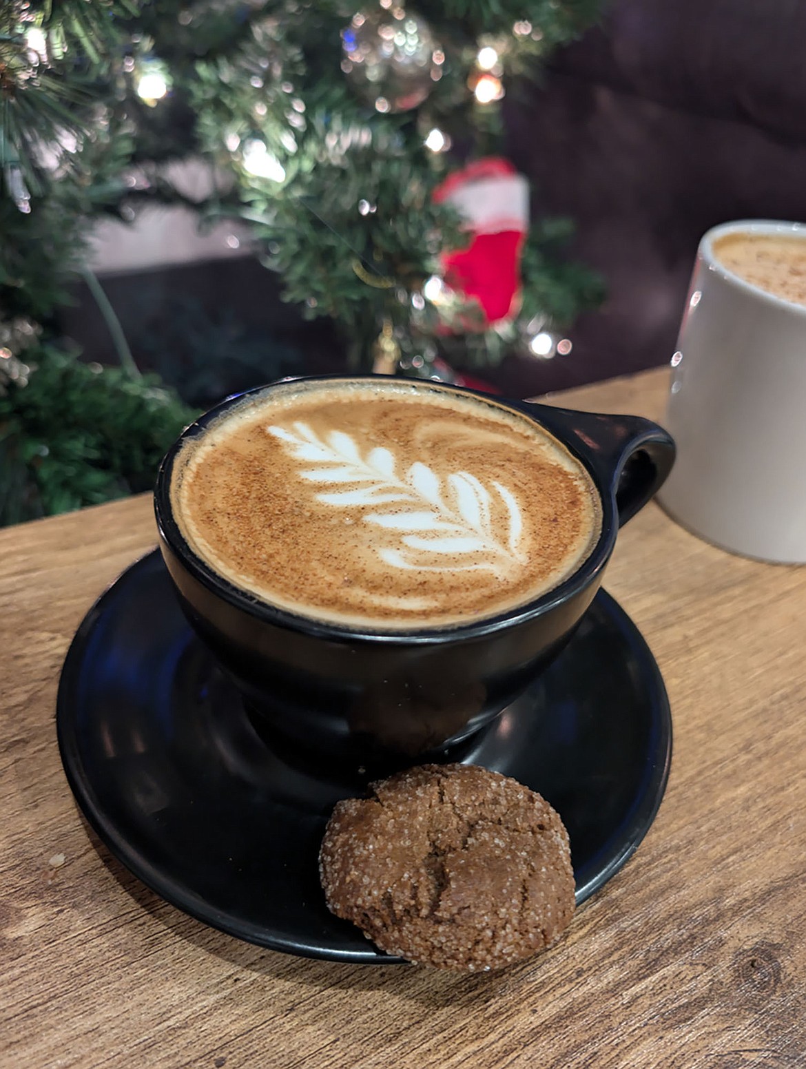 Folklore Coffee's seasonal Gingerbread Latte is a warm holiday treat. (Photo provided)