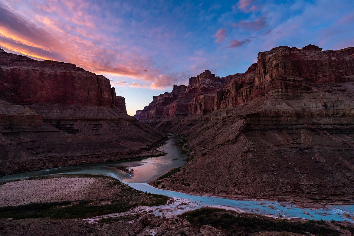 A sunset in the Grand Canyon by Pete McBride.