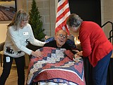 Bundled by gratitude: Local veterans honored with Quilts of Valor
