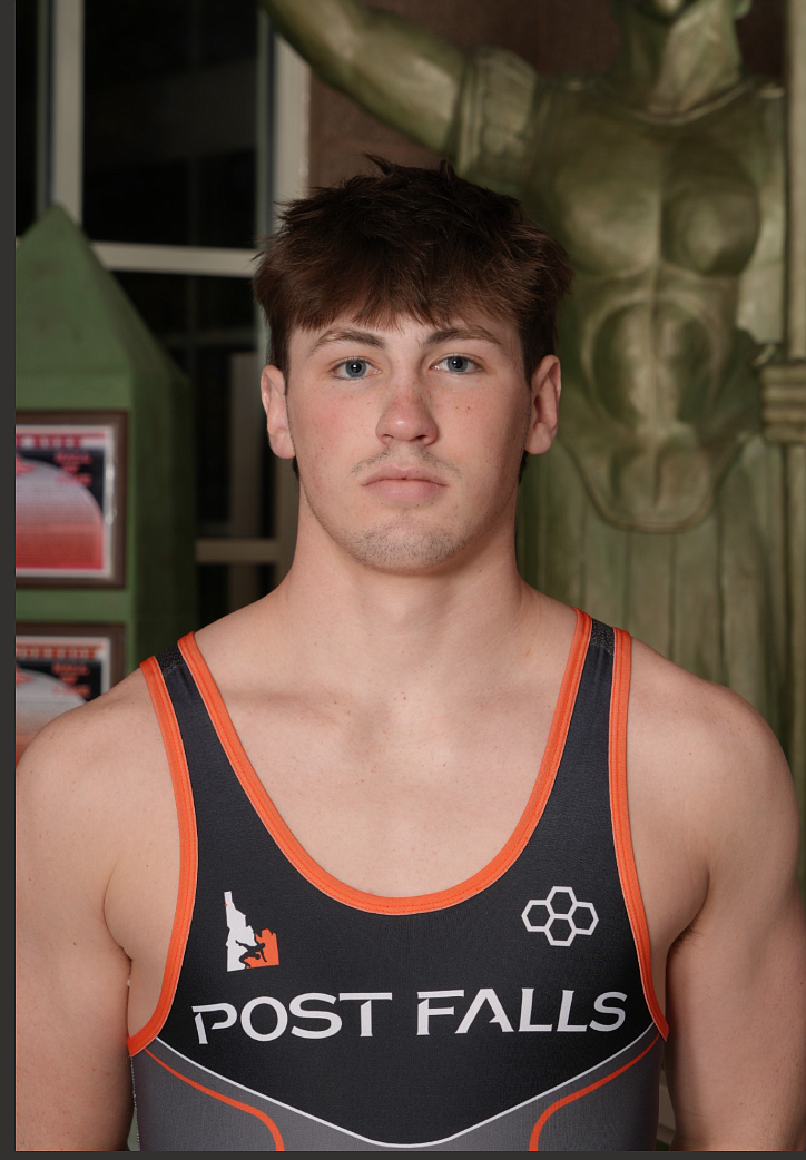 Courtesy photo
Senior wrestler Seth Martin is this week's Post Falls High School Athlete of the Week. Martin won his second Tri-State Invitational title at 195 pounds last weekend at North Idaho College, and was named Outstanding Wrestler for the upper weights.