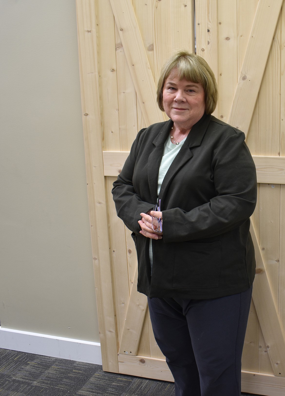 Valley Mall General Manager Linda DiLembo stands in her office on the second floor of the mall.