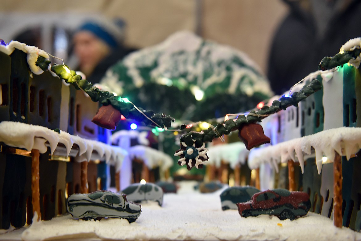 Edible Central Ave. at the Gingerbread contest. (Kelsey Evans/Whitefish Pilot)