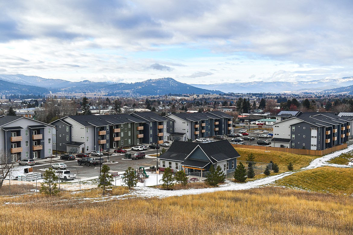 The Junegrass Place apartment buildings in Kalispell on Tuesday, Dec. 17. (Casey Kreider/Daily Inter Lake)