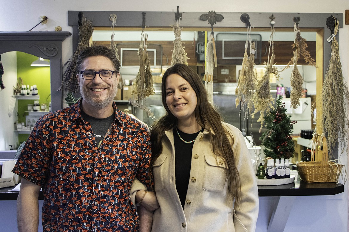 Michael and Maranda Johnson opened the Good Stuff Botanicals in Bigfork to create natural, organic skin care products. (Kate Heston/Daily Inter Lake)