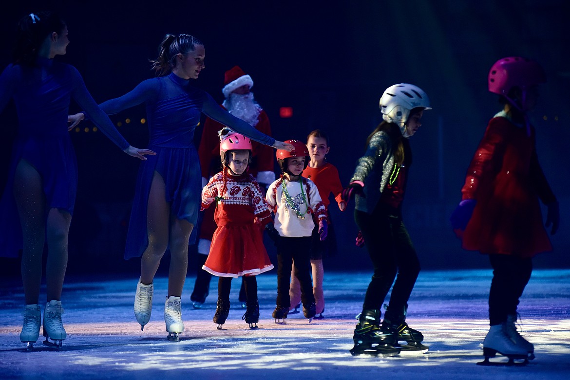 Up-and-coming stars with Learn to Skate at Glacier Skate Academy's Wonderland On Ice show Saturday, Dec. 21 at Stumptown Ice Den in Whitefish. (Matt Baldwin/Whitefish Pilot)