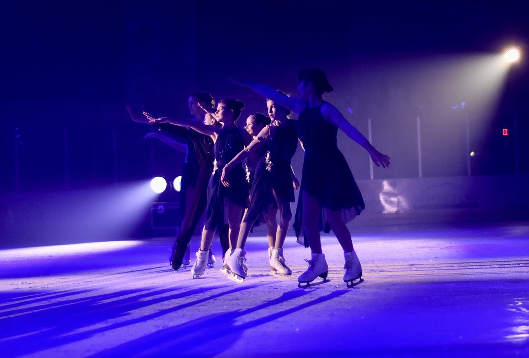 Junior Club skaters take the ice at Glacier Skate Academy's Wonderland On Ice show Saturday, Dec. 21 at Stumptown Ice Den in Whitefish. (Matt Baldwin/Whitefish Pilot)