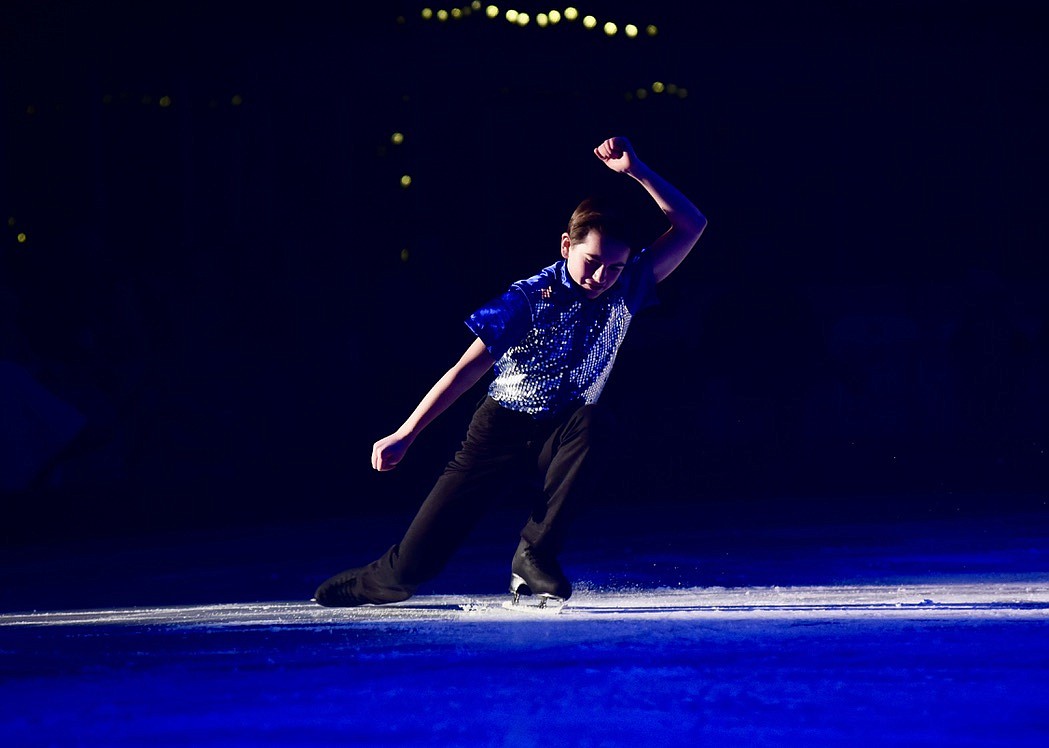 Braxten Quimby dazzles at Glacier Skate Academy's Wonderland On Ice show Saturday, Dec. 21 at Stumptown Ice Den in Whitefish. (Matt Baldwin/Whitefish Pilot)