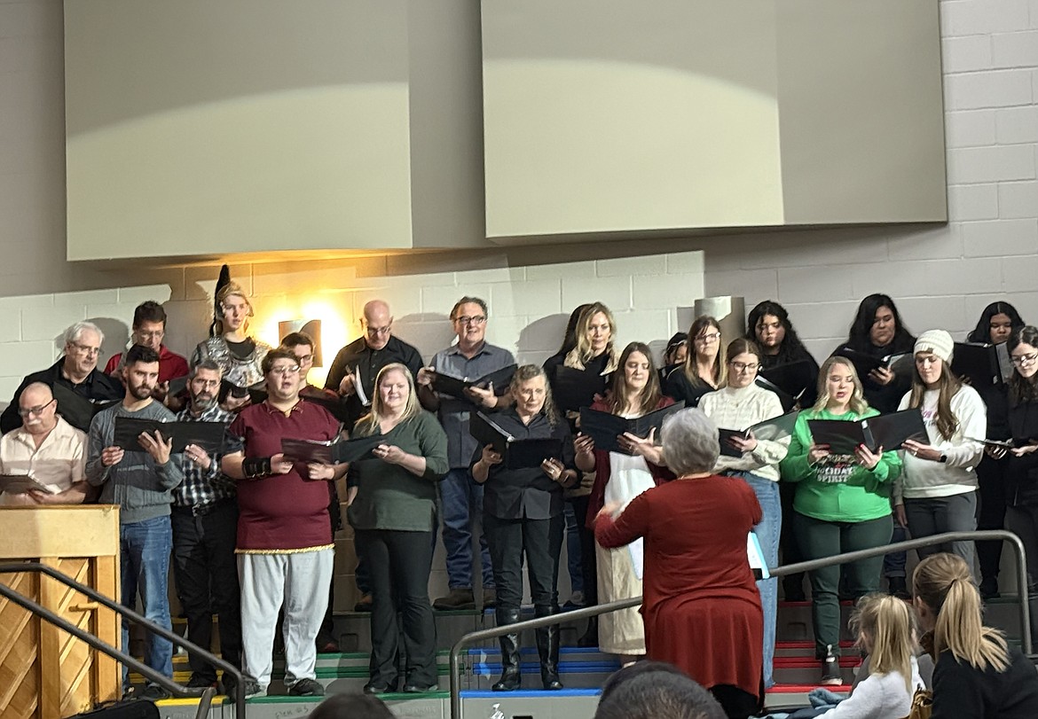 A community choir was part of the recent Living Nativity pageant in Mattawa.